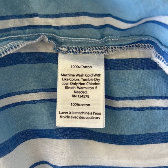 Vineyard Vines Cotton Sleeveless Striped Top - Picture 4 of 4